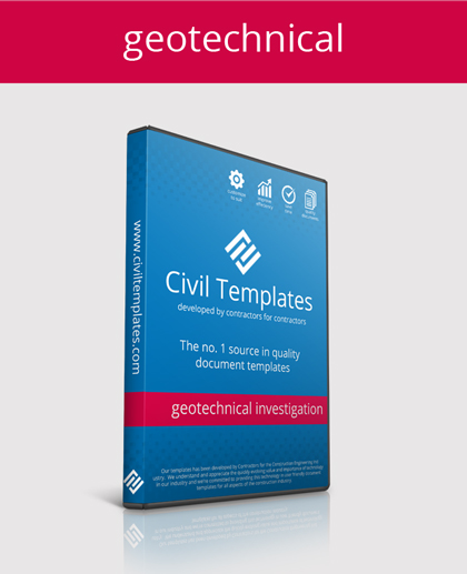 geotechnical investigation templates