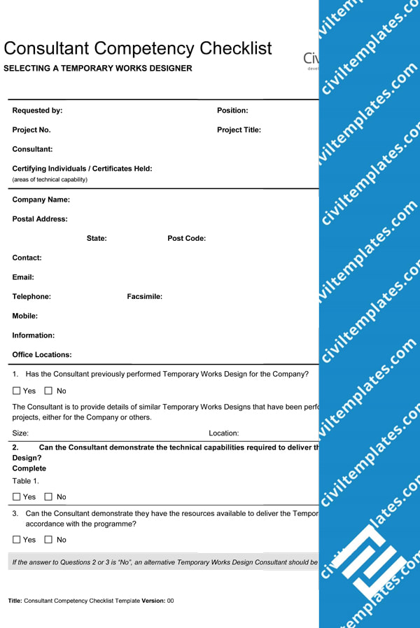 Consultant Competency Checklist