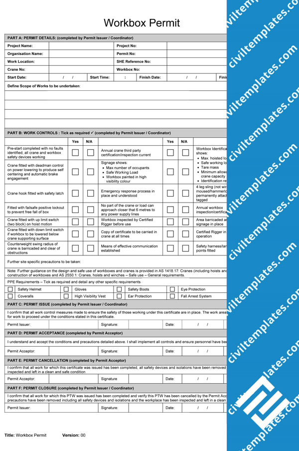 Workbox Permit